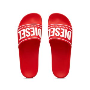 Diesel SA-Mayemi Red White Slides
