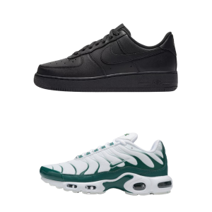2 Pairs ( Air Force 1 Black & Air Max TN ) for R1900