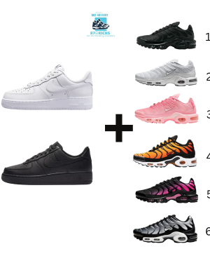 2 Pairs Combo Air Force + Air Max TN