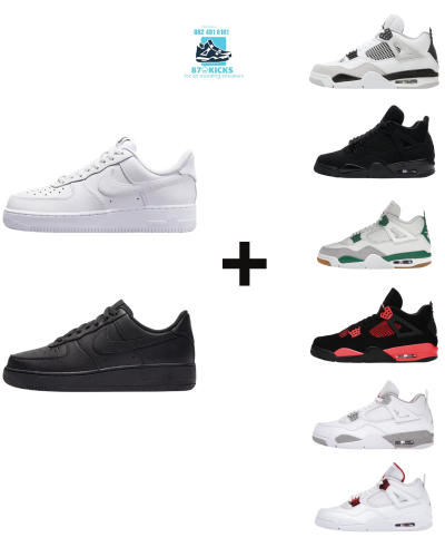 2 Pairs Combo Air Force + Jordarn 4