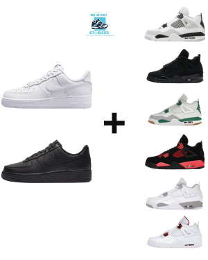 2 Pairs Combo Air Force + Jordarn 4