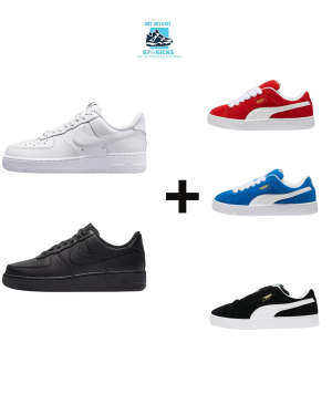 2 Pairs Combo Air Force + Puma XL Suede