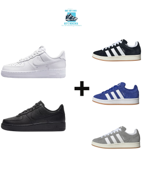 2 Pairs Combo Special Air Force & Adidas Campus